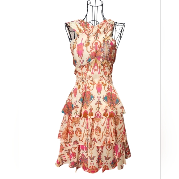 NWT Flying Tomato Multicolor Layered Mini Dress - Picture 1 of 9